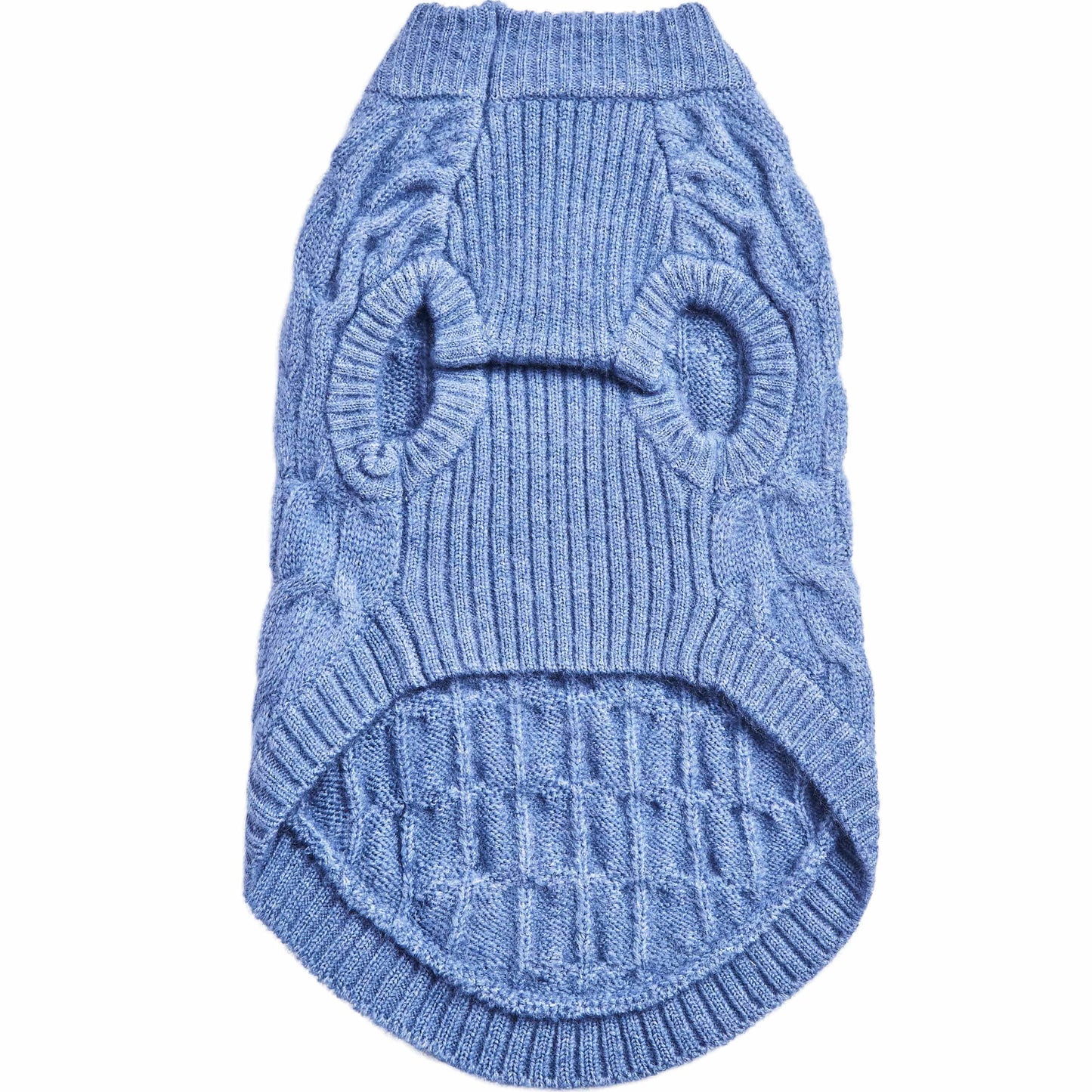 Fuzzy Heather Blue Crewneck Sweater