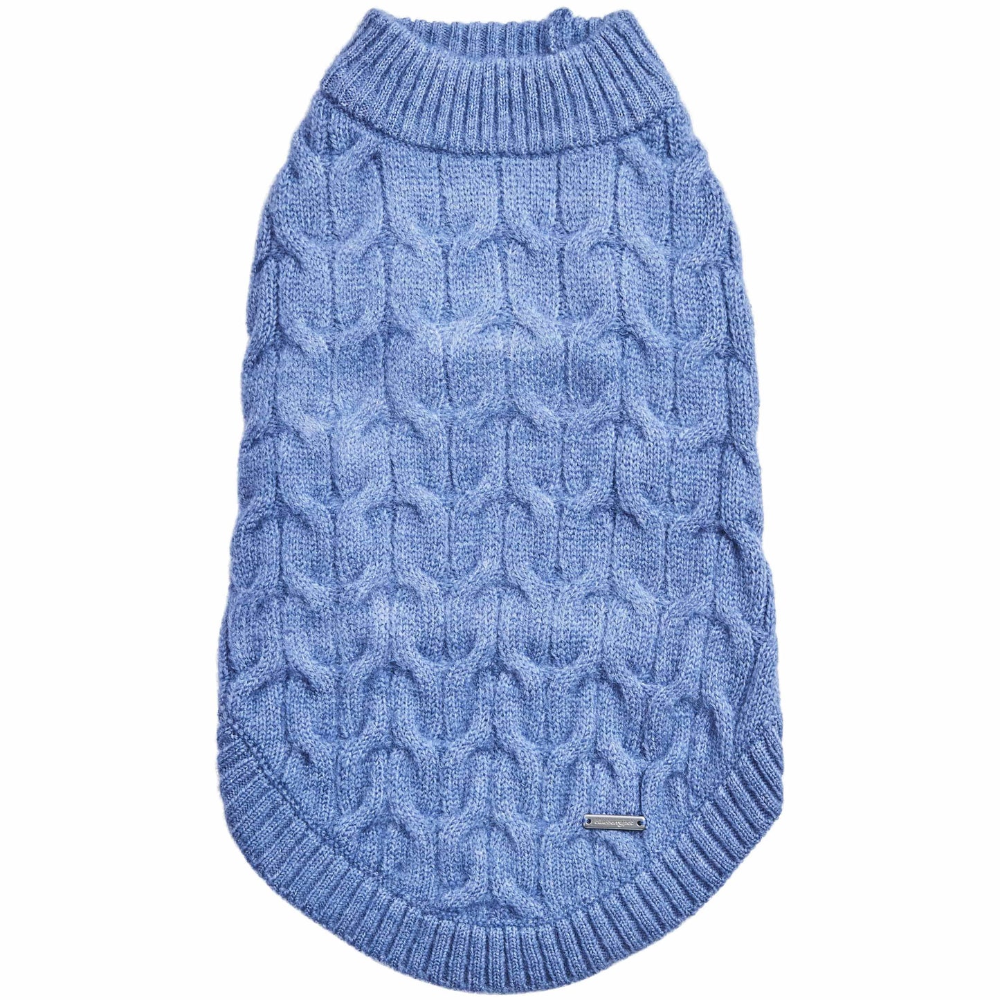 Fuzzy Heather Blue Crewneck Sweater
