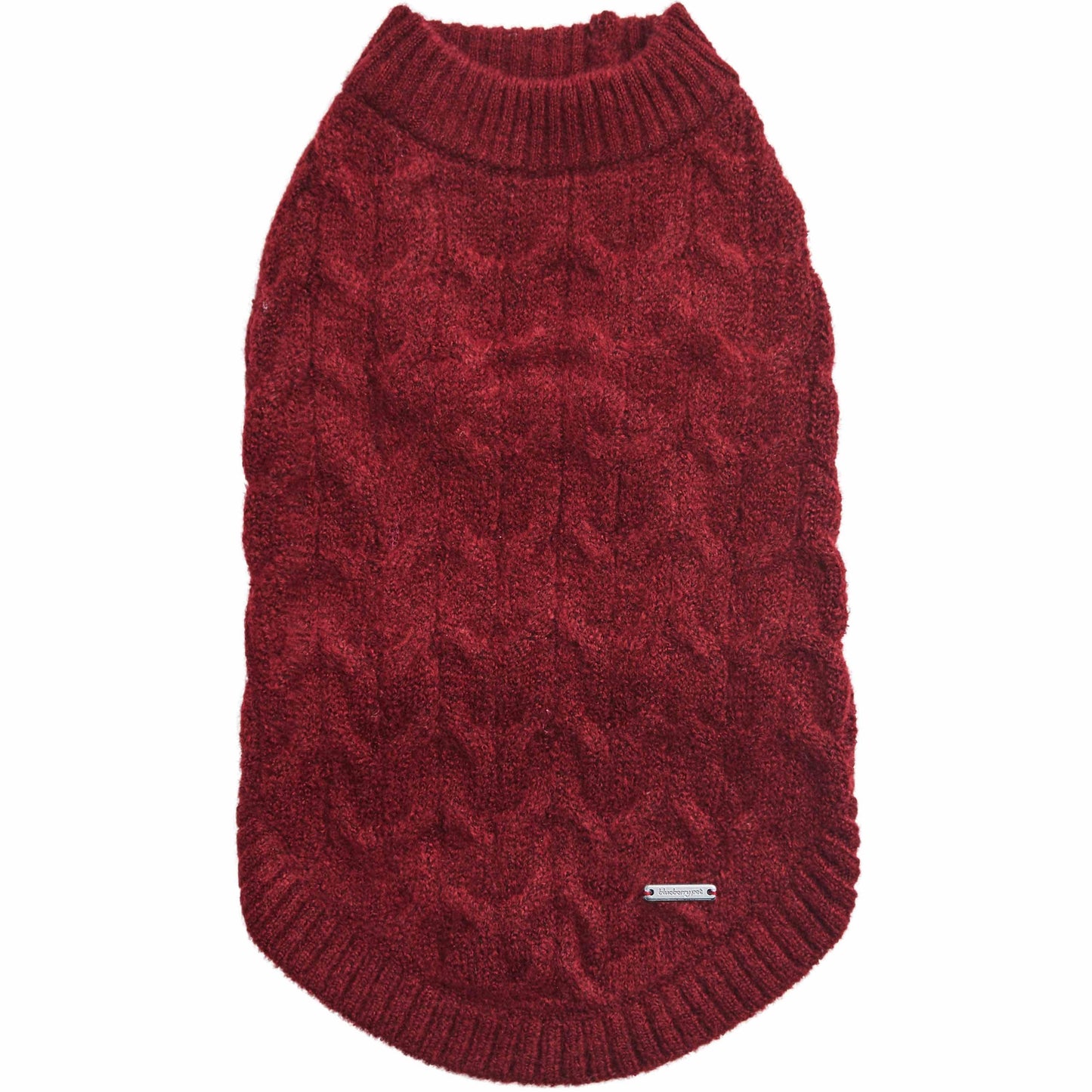 Fuzzy Burgundy Red Crewneck Sweater