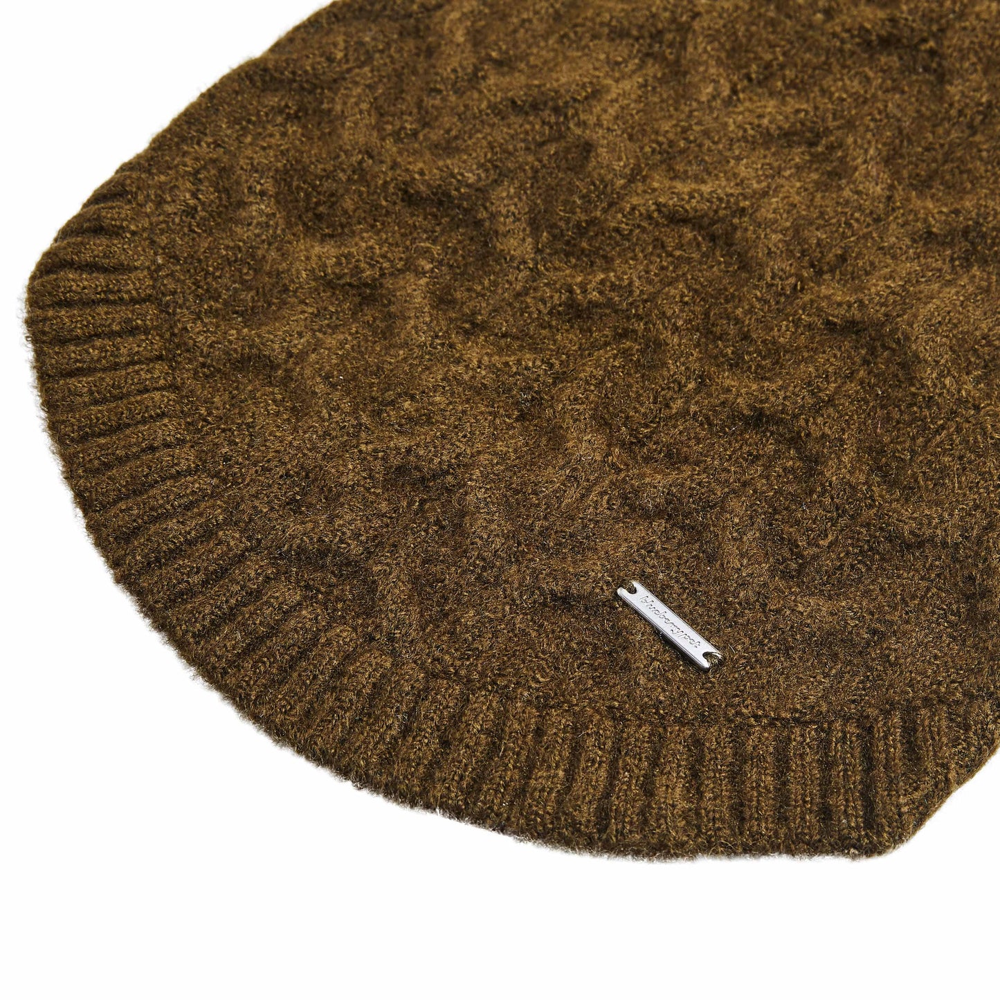 Fuzzy Dark Olive Crewneck Sweater