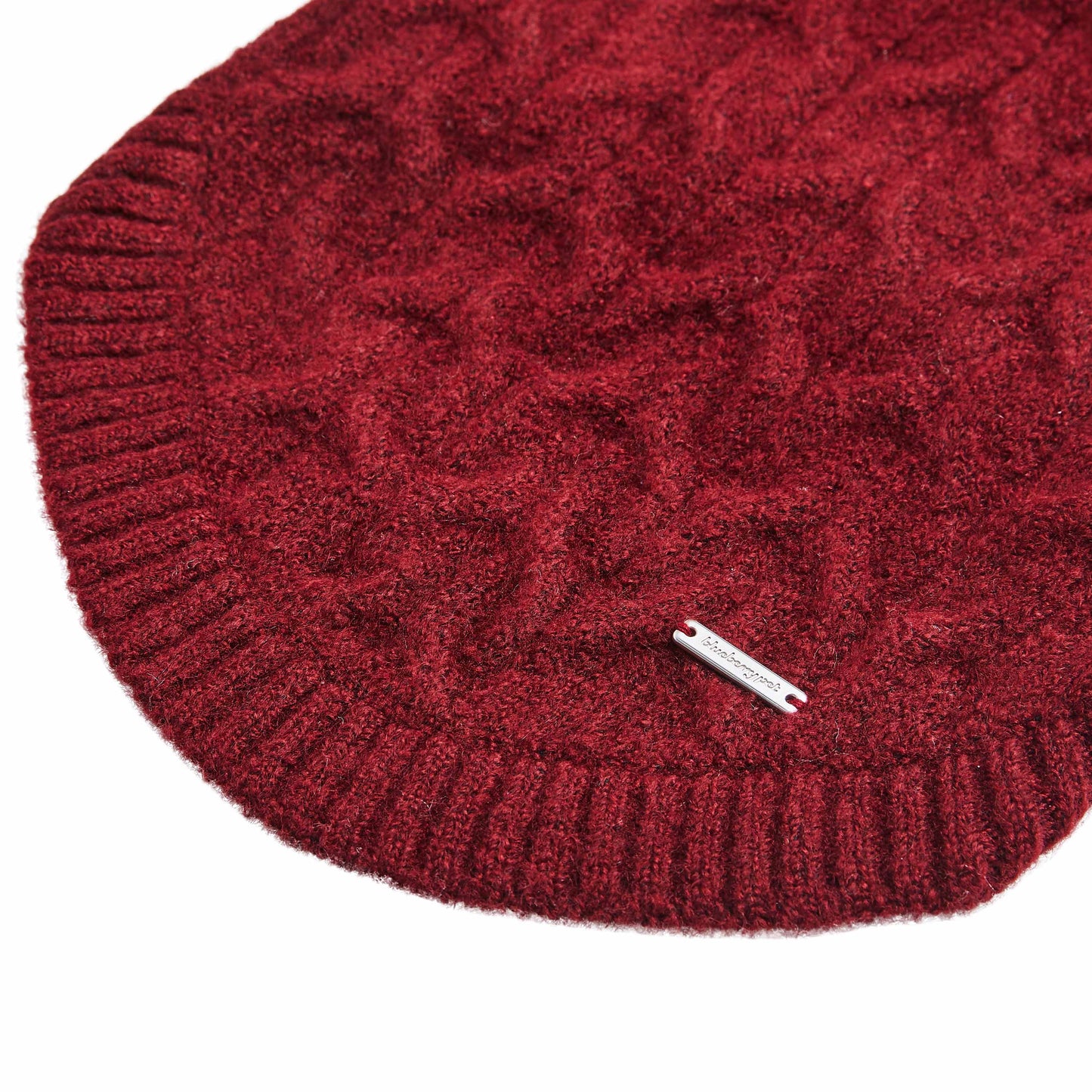 Fuzzy Burgundy Red Crewneck Sweater