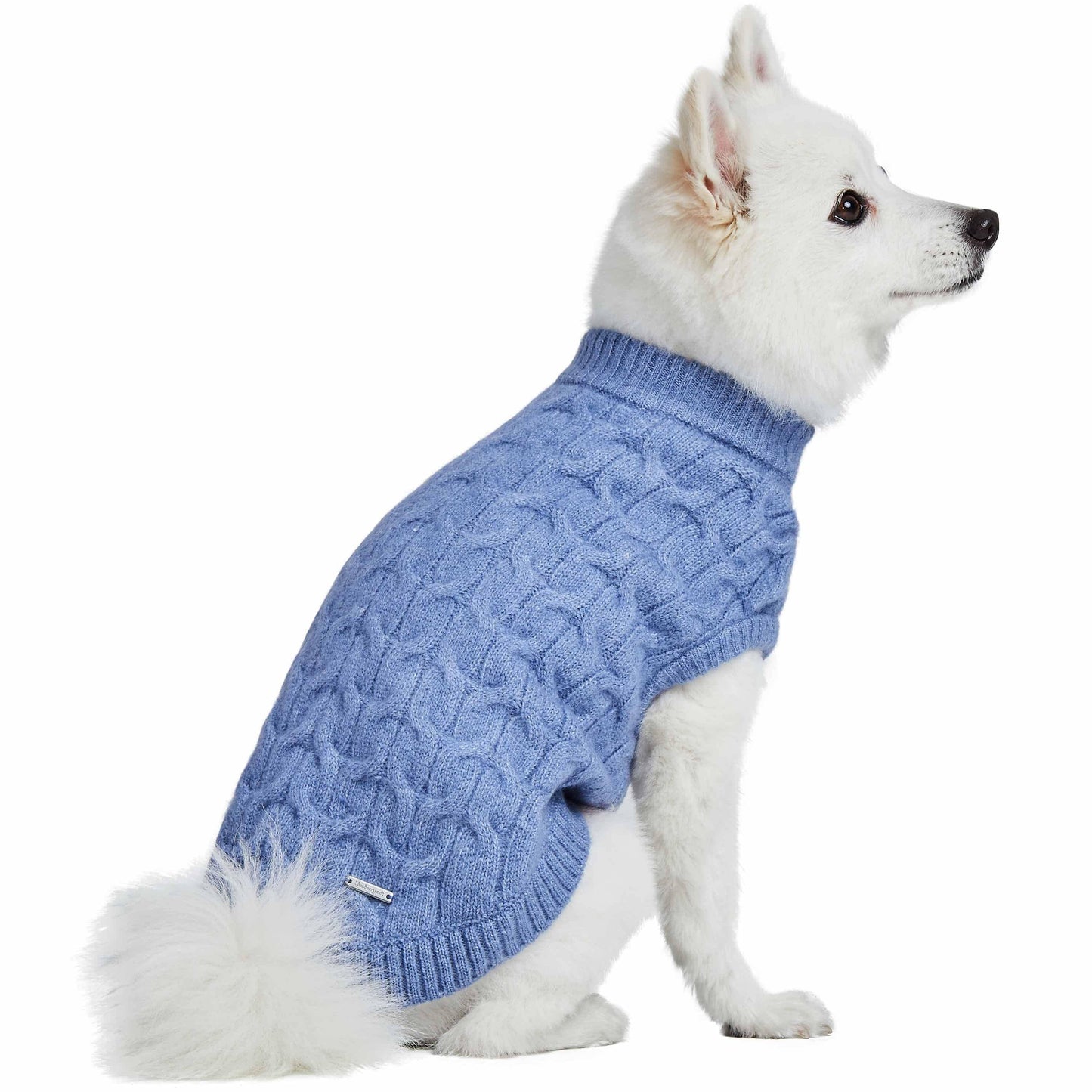 Fuzzy Heather Blue Crewneck Sweater