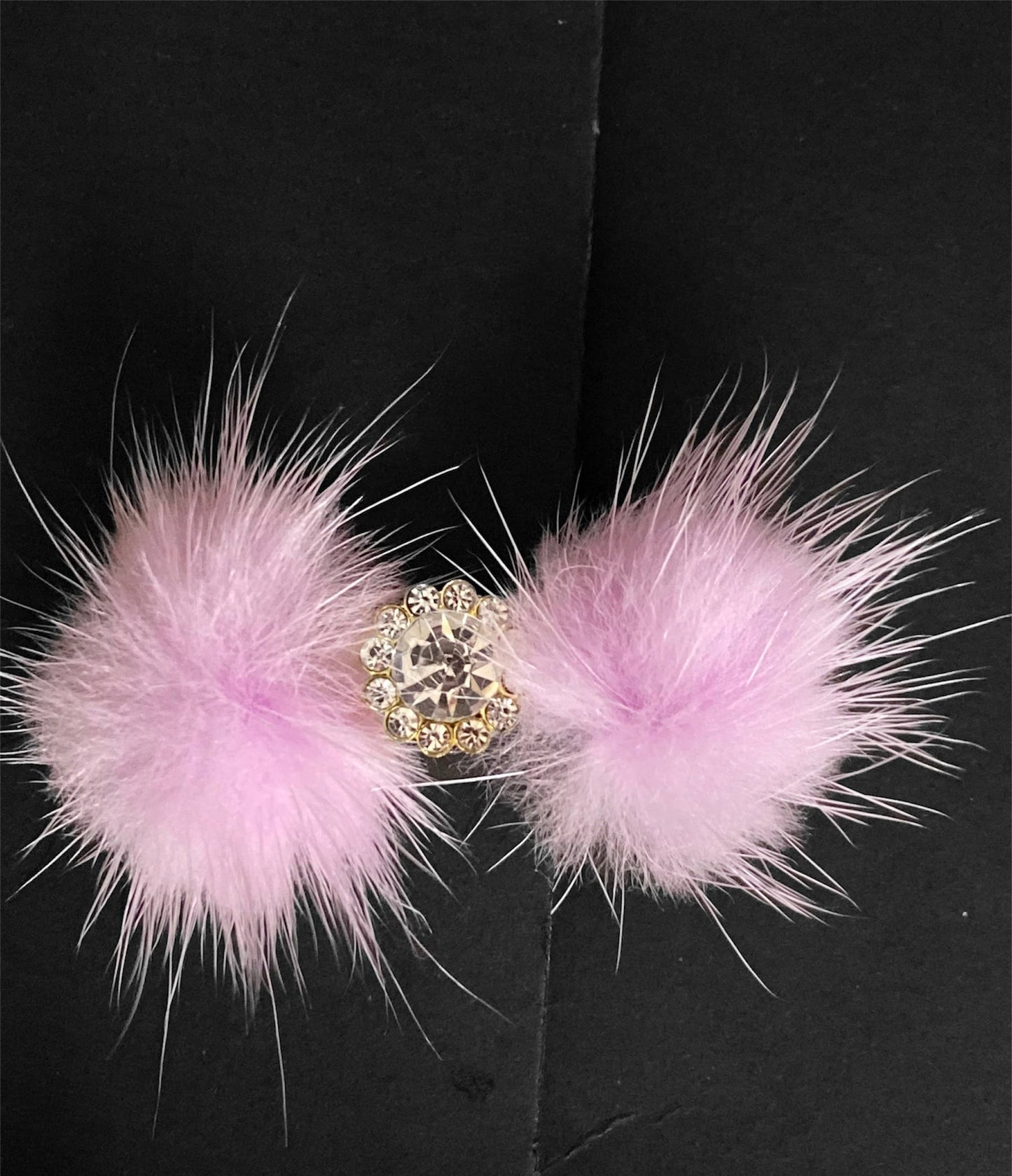 Pom Pom Hair Barrettes