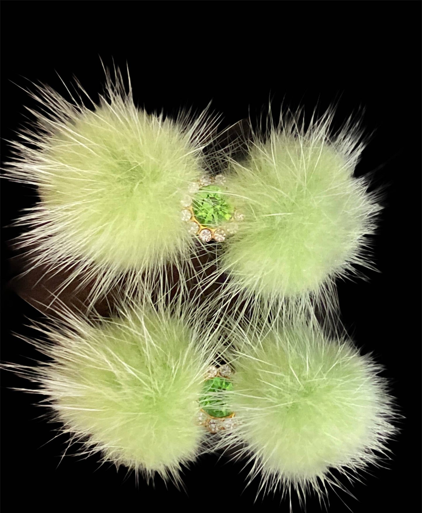 Pom Pom Hair Barrettes