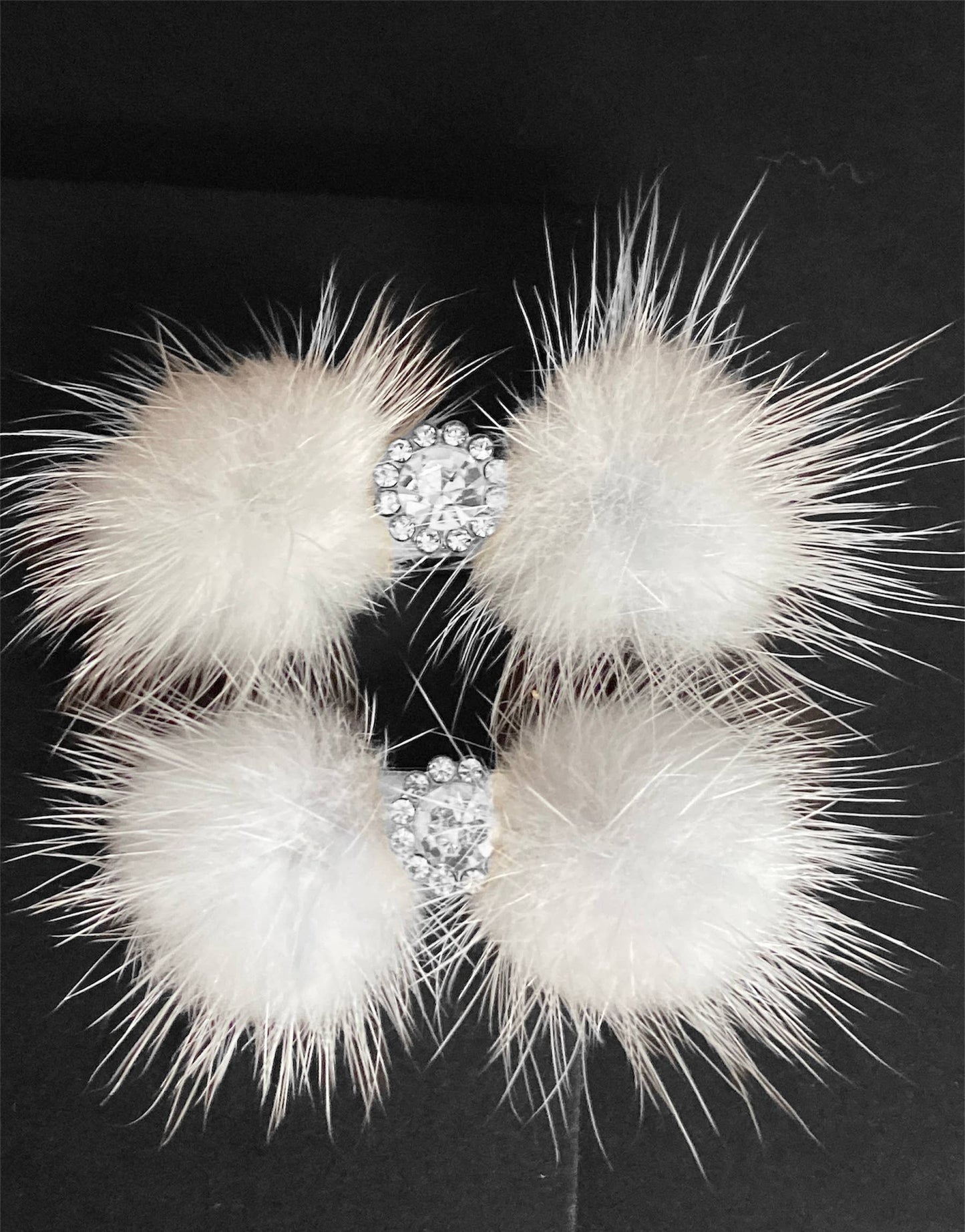 Pom Pom Hair Barrettes