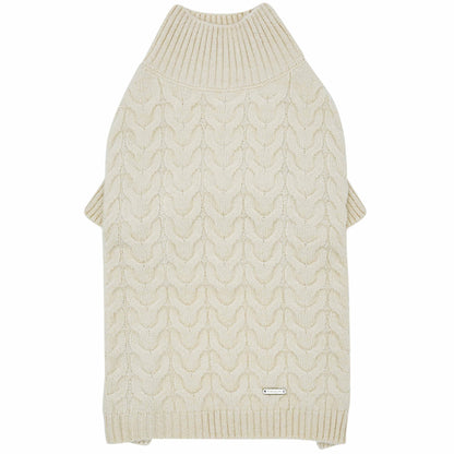 Fuzzy Ivory Turtleneck Sweater